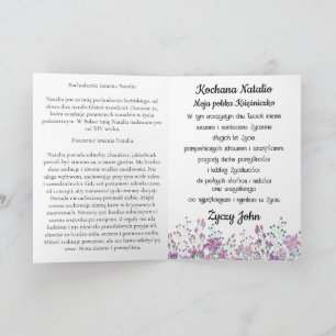 Personalized Natalia Polish name day card