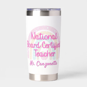 Personalized National Board Certified Teacher Rain Insulated Tumbler