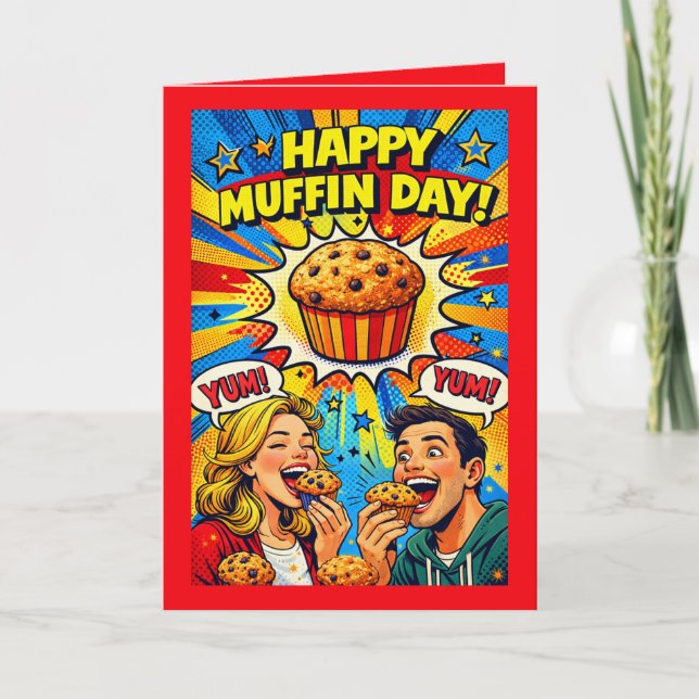 Personalized National Muffin Day Greeting Card (Front)