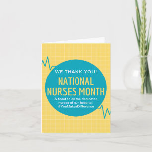 Personalized National Nurses Month Card