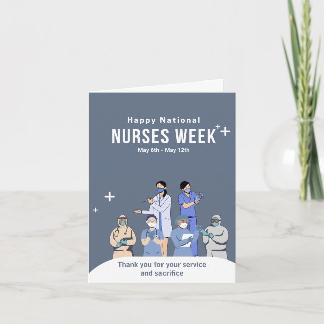 Personalized National Nurses Week Card (Front)