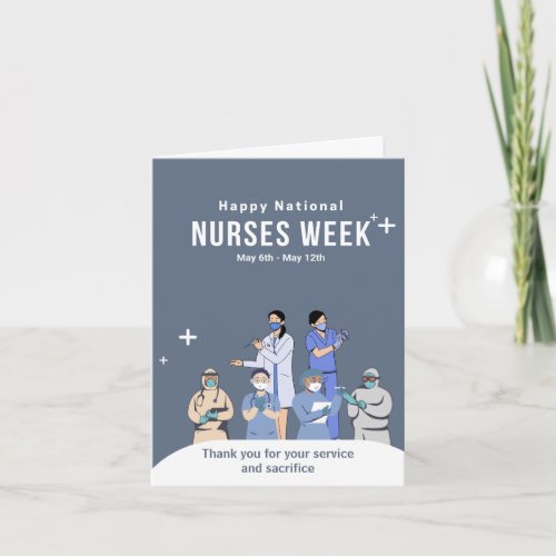 Personalized National Nurses Week Card