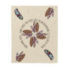 Personalized Native American Feather Blanket