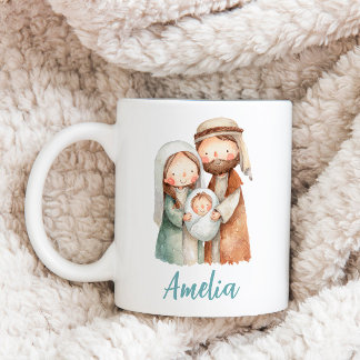 Personalized Nativity Christmas Coffee Mug Gift