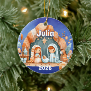 Personalized Nativity Ornament