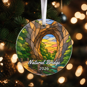 Personalized Natural Bridge Acrylic Ornament, Cust Ornament
