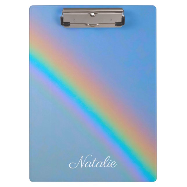 Personalized natural real rainbow clipboard (Front)