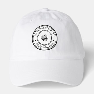 Personalized Natural Soap Logo Business Hat