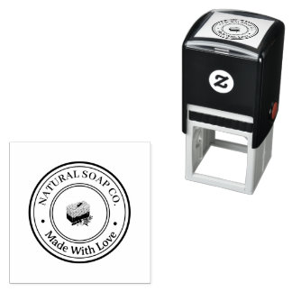 Personalized Natural Soap Logo Business Self-inking Stamp