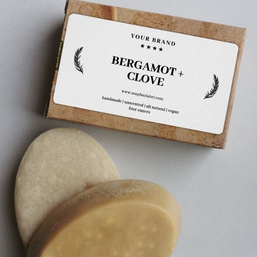 Personalized Natural Soap Product Label Sticker