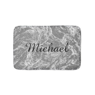 Personalized Nature Abstract Bath Mat