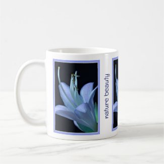 Personalized Nature Beauty Hosta Flower in Blue