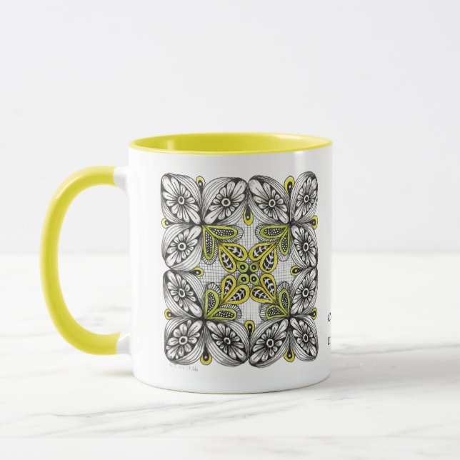 Personalized Nature & Coffee Lover with Initial Mug (Left)
