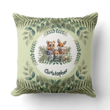 Personalized Nature Critters Pillow for Kids