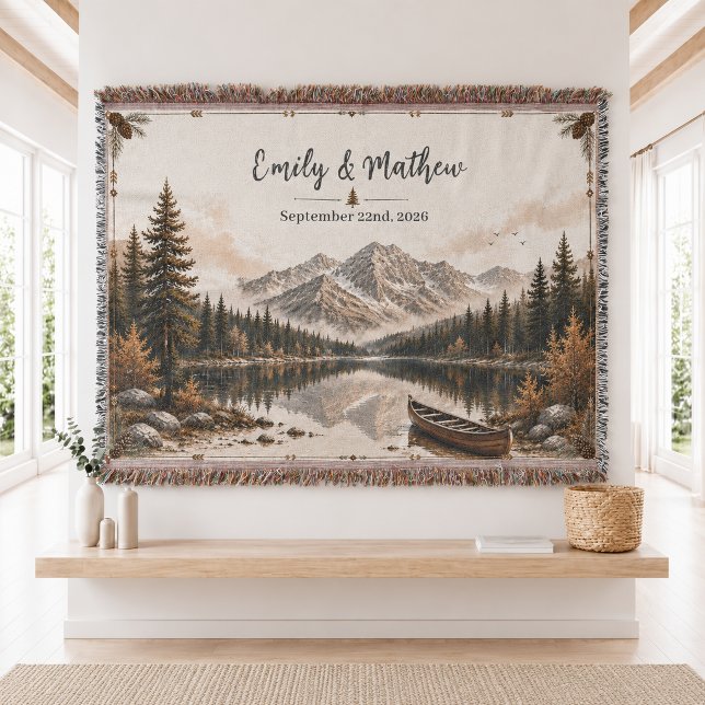 Personalized Nature  Woven Throw Blanket  (Creator Uploaded)
