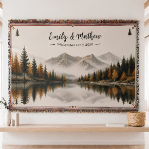 Personalized Nature Woven Throw Blanket
