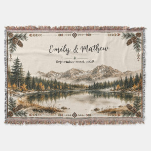 Personalized Nature Woven Throw Blanket