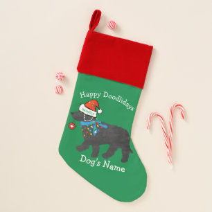 Personalized Naughty Christmas Labradoodle Christmas Stocking