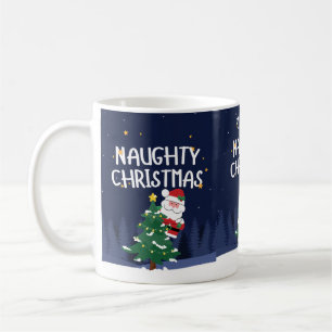 Personalized naughty list mug
