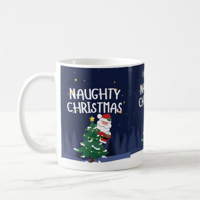 Personalized naughty list mug (Left)