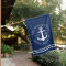 Personalized Nautical Anchor Navy Blue Beach House