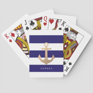 Personalized | Nautical Anchor Playing Cards