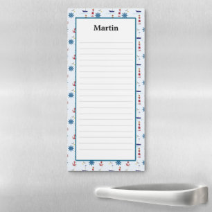 Personalized Nautical Anchors Lighthouses & Boats  Magnetic Notepad