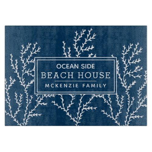 Personalized Nautical Beach House  Cutting Board