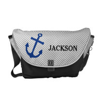 Personalized Nautical Blue Anchor Diaper Bag Personalized Nautical Blue Anchor Diaper Bag