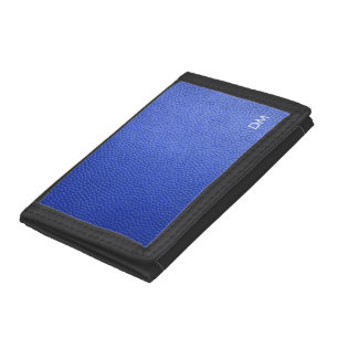 Personalized Nautical Blue Tri-fold Wallet