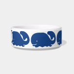 Personalized Nautical Blue Whale Anchor pattern Bowl<br><div class="desc">This nautical preppy blue whale anchor design features your text or monogram and a background with your custom color. A cute, bright, colorful and classic whale pattern that’s perfect for a day at the beach, cottage by the ocean or nautical clothing, gifts or child's room. Personalize with your initials, name,...</div>