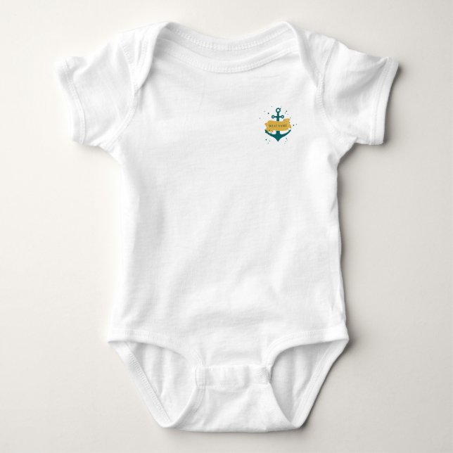 Personalized Nautical Boat Name Polo Shirt (Front)