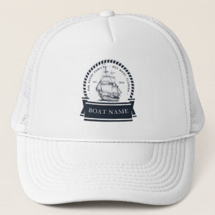 Personalized Nautical Boat Trucker Hat