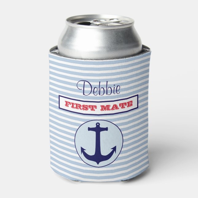 Personalized Nautical Can Cooler (Can Front)