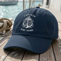 Personalized Nautical Captain Boat Name Anchor    