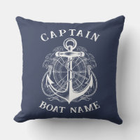 Personalized Nautical Captain Boat Name Anchor
