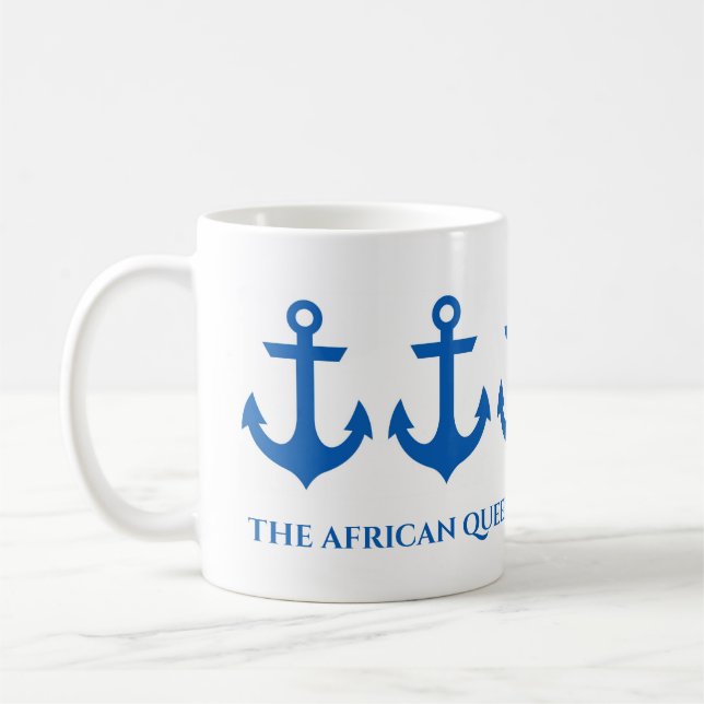Personalized Nautical Coffee Mug (Left)