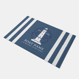 Personalized Nautical lighthouse Doormat