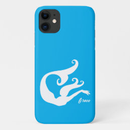 Personalized Nautical Mermaid iPhone Case