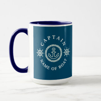 Personalized Nautical Mug Captain/Boat Names