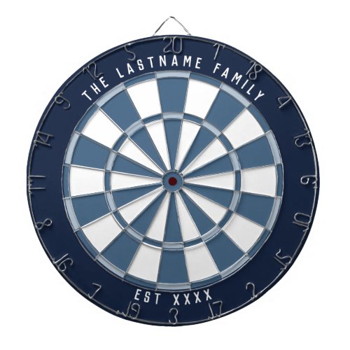 Personalized Nautical Navy Blues  Off_White Dart Board