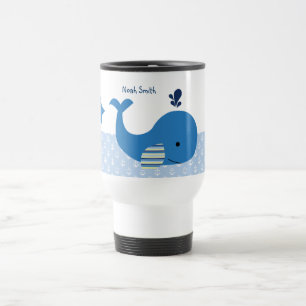 Personalized "Nautical Ocean Whale" Mug