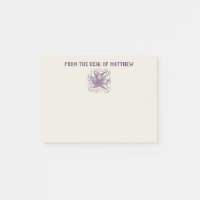 Personalized Nautical Octopus Purple and Cream