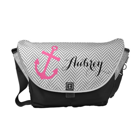 Personalized Nautical Pink Anchor Diaper Bag Zazzle Personalized Nautical Pink Anchor Diaper Bag