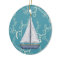 Personalized Nautical Sailboat Swirling Water