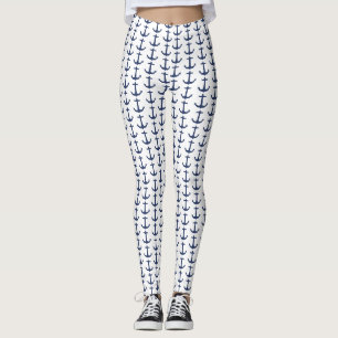 Personalized Nautical Theme Leggings