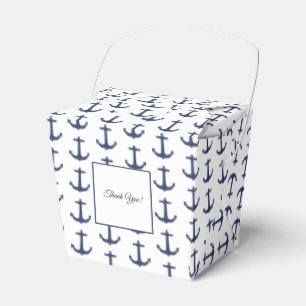 Personalized Nautical Theme Party Favor Box