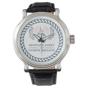 Personalized Nautical Wedding Boat Watch