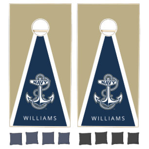 Personalized Naval Academy Anchor Cornhole Set