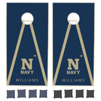 Personalized Naval Academy Logo Cornhole Set